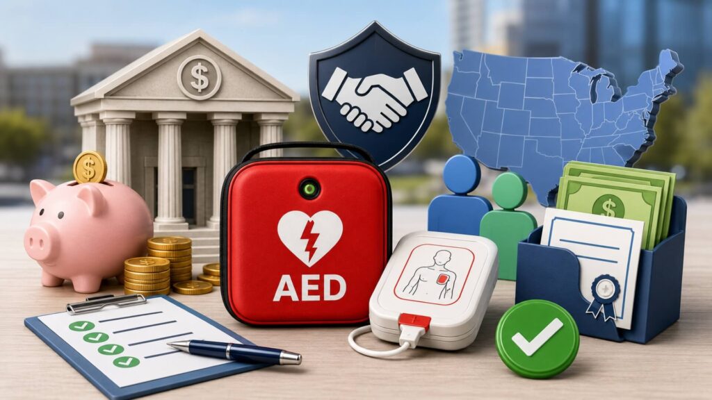 AED Grants, Rebates & Funding Sources — Complete US Guide | AED Brand Review