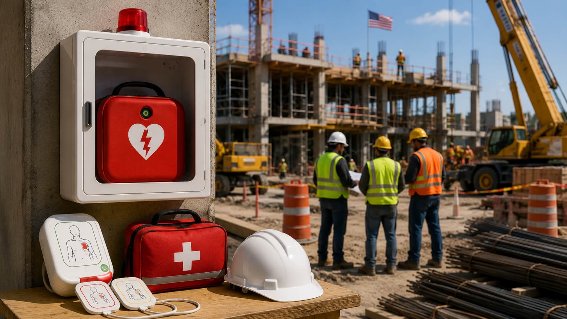 AED for Construction Sites — OSHA Placement & Compliance Guide | AED Brand Review