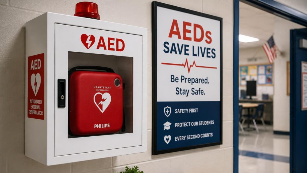 Best AED for Schools 2026 — K-12 Compliance & Pediatric Mode Guide. AED for K-12 schools · school AED requirements · pediatric AED school · school defibrillator | AED Brand Review