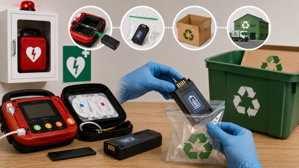 AED Battery Disposal — Safe Handling & EPA-Compliant Recycling | AED Brand Review