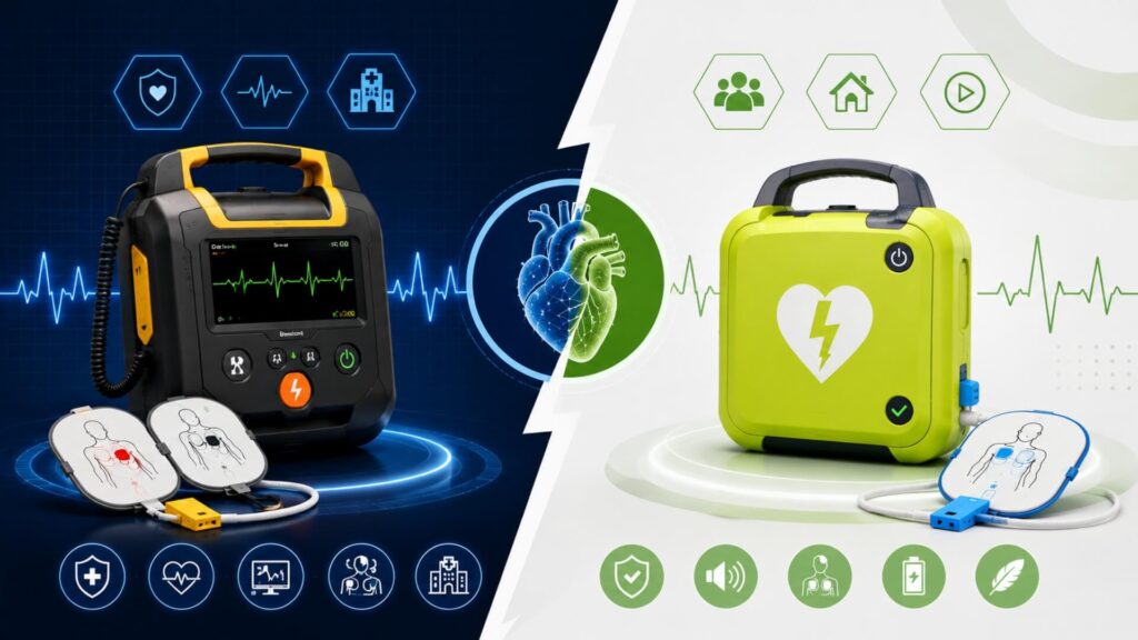 LIFEPAK vs Philips — Clinical vs Lay-User Comparison | AED Brand Review