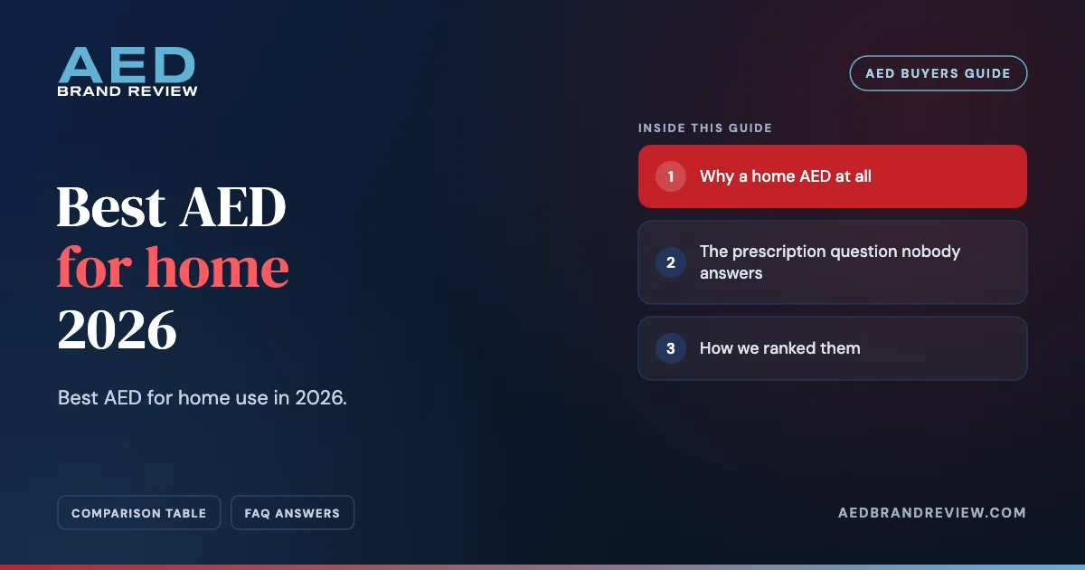 Best AED for home 2026. Best AED for home use in 2026