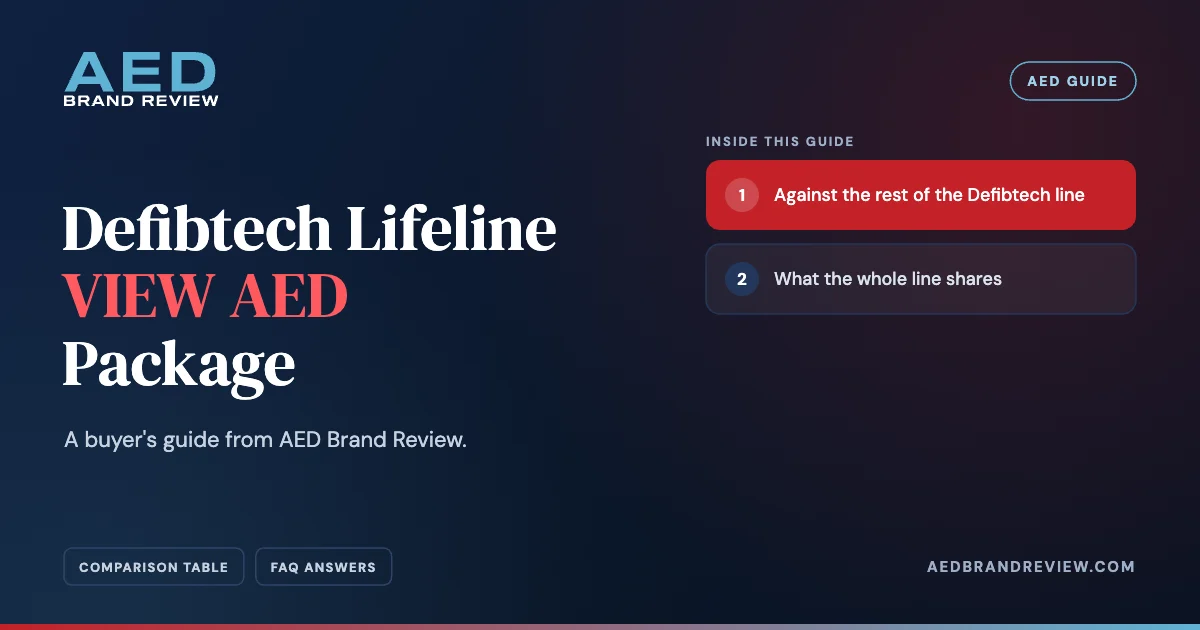 Defibtech Lifeline VIEW AED Package, a buyer's guide from AED Brand Review