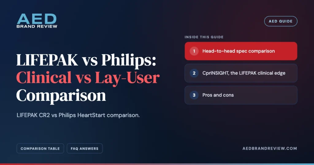 LIFEPAK vs Philips: Clinical vs Lay-User Comparison. LIFEPAK CR2 vs Philips HeartStart comparison