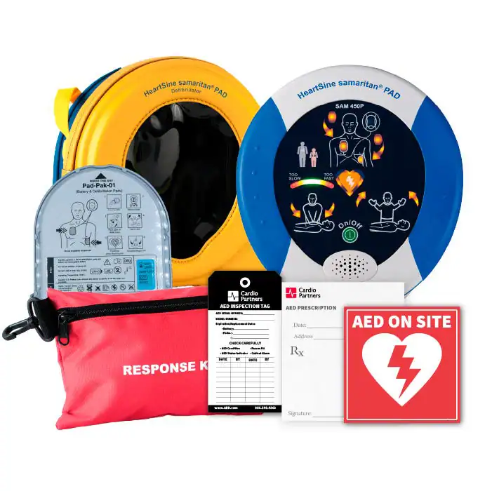 Recertified HeartSine Samaritan PAD 450P AED with carry case, $875 at AED Leader