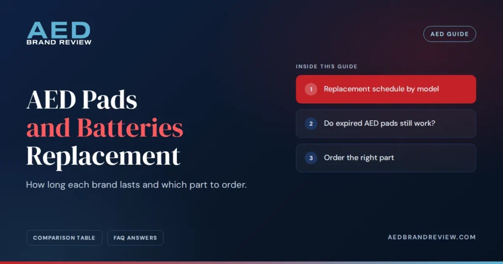 AED Pads and Batteries Replacement, an AED guide from AED Brand Review