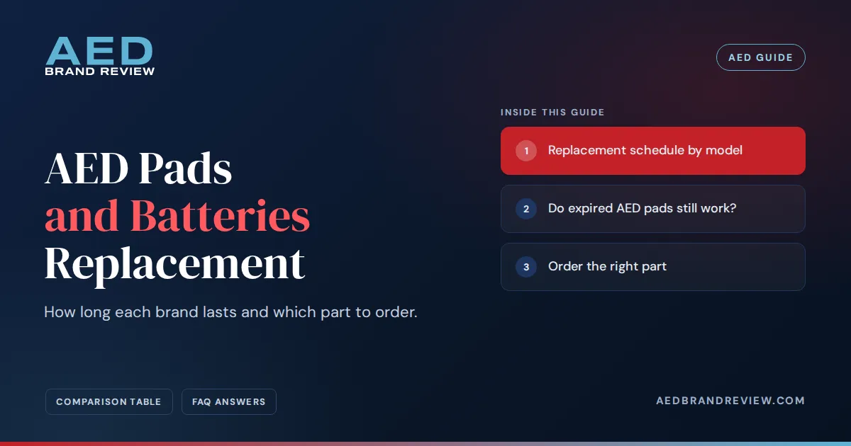 AED Pads and Batteries Replacement, an AED guide from AED Brand Review