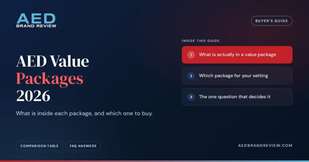 AED Value Packages 2026, a buyer's guide from AED Brand Review
