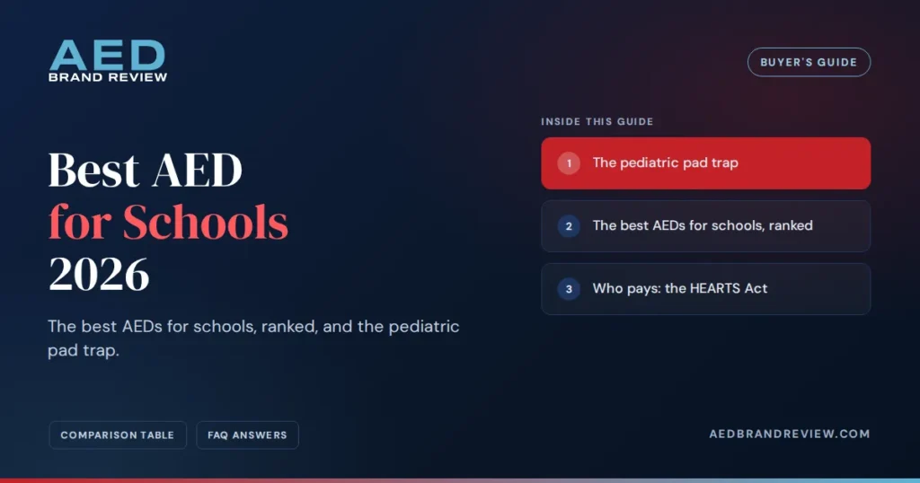 Best AED for Schools 2026, a buyer's guide from AED Brand Review