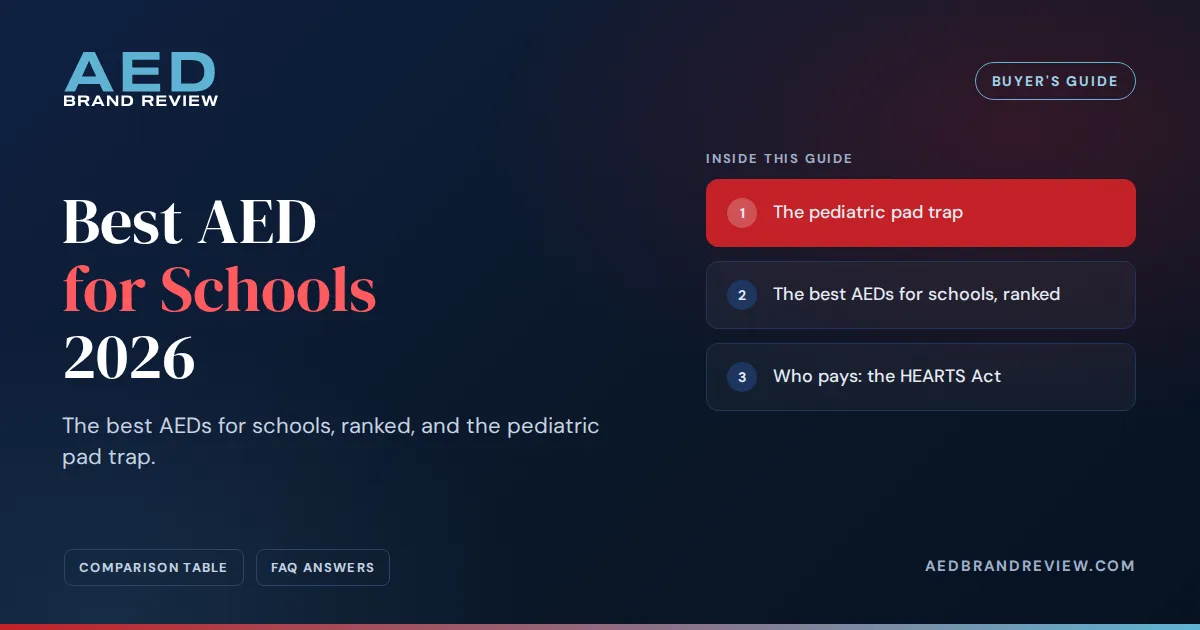 Best AED for Schools 2026, a buyer's guide from AED Brand Review