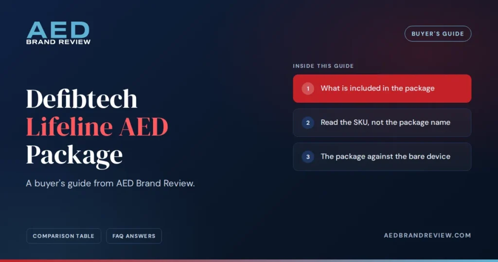 Defibtech Lifeline AED Package, a buyer's guide from AED Brand Review
