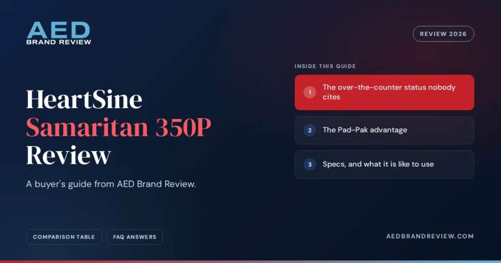 HeartSine Samaritan 350P Review, a review from AED Brand Review