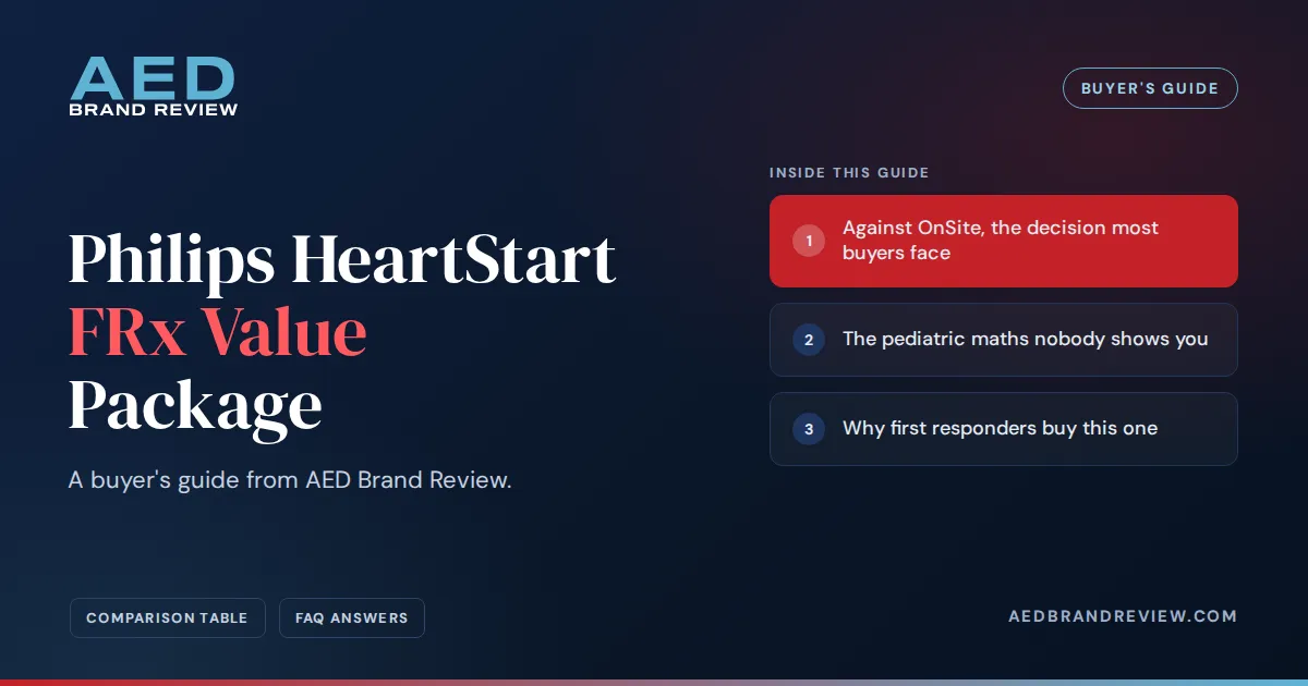 Philips HeartStart FRx Value Package, a buyer's guide from AED Brand Review