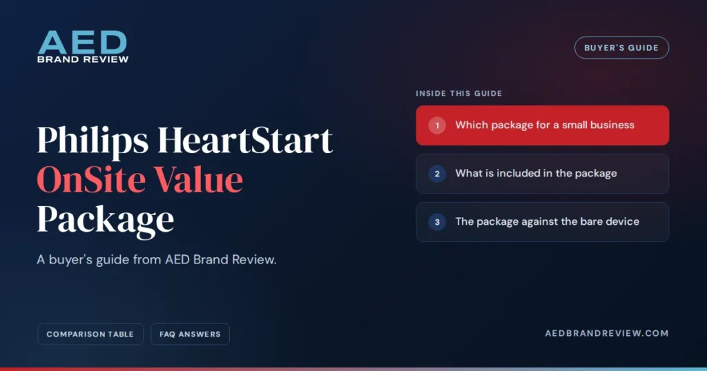 Philips HeartStart OnSite Value Package, a buyer's guide from AED Brand Review