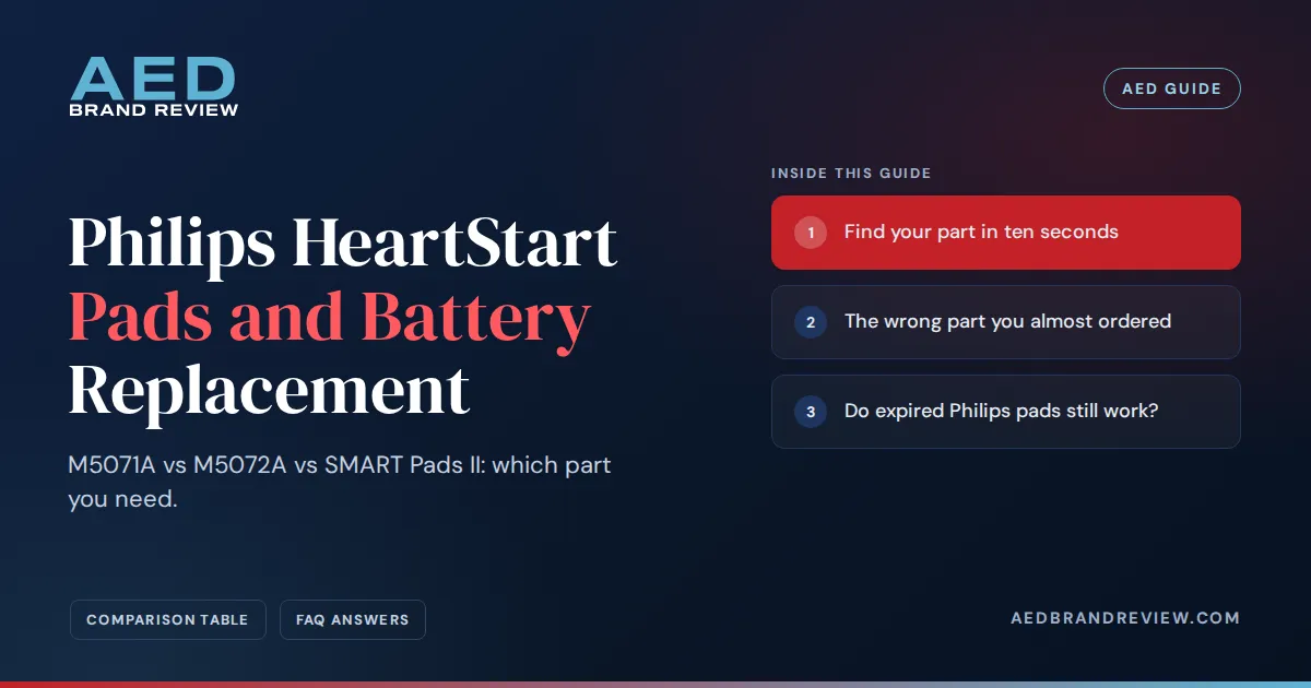 Philips HeartStart Pads and Battery Replacement, an AED guide from AED Brand Review
